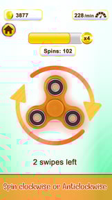 Fidget Hand Spinner 2D Twister