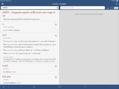 French-English Translation Dictionary and Verbs