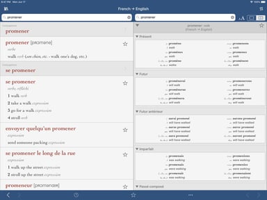 French-English Translation Dictionary and Verbs