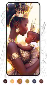 Black Color : Color By Number