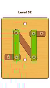 Wood Nuts & Bolts Puzzle
