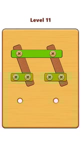 Wood Nuts & Bolts Puzzle