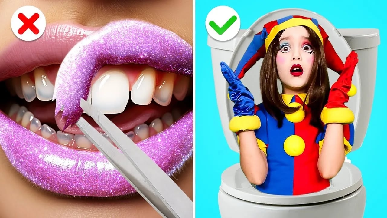 エクストリーム デジタルサーカス🎪 オタク用のメイクオーバー | ゴッチャによる! 素晴らしい美容ハック とガジェット