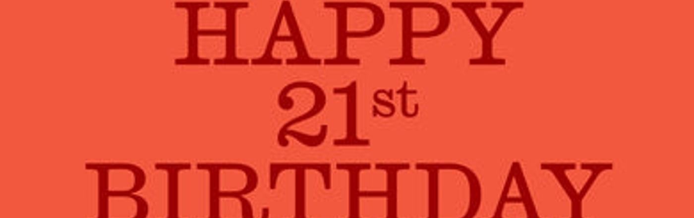 Twenty One Today - Card.Gift