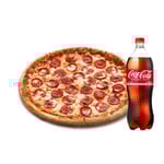 [도미노피자] 페퍼로니(씬)L+콜라 1.25L