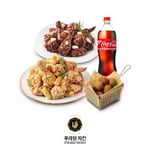 [푸라닭] 블랙알리오+투움바 치킨+블랙치즈볼(5구)+콜라 1.25L