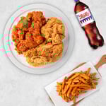 [네네치킨] 순살양념반후라이드반+콜라(1.25L)+감자