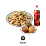 [푸라닭] 순살 고추마요 치킨+3색볼(3구)+콜라 1.25L