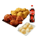 [BBQ] 황올반+BBQ양념반+크림치즈볼+콜라1.25L