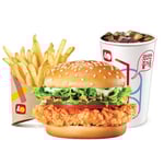 [롯데리아]핫크리스피치킨버거 세트