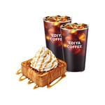 [이디야커피] 생일 축하해 세트 (허니 카라멜 브레드+아메리카노L 2잔)