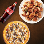 [굽네치킨]오리지널+갈비천왕 플러스 피자+콜라1.25L