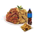 [네네치킨] 순살양념반후라이드반+콜라(1.25L)+감자