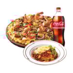 [도미노피자] 블랙타이거슈림프(오리지널)L+NEW치볼+콜라 1.25L