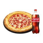 [도미노피자] 페퍼로니 치즈버스트(오리지널)L+콜라 1.25L 