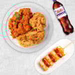 [네네치킨] 순살양념반후라이드반+네네소떡+콜라(1.25L)