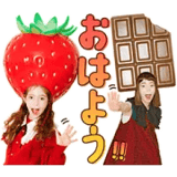 毎日を彩る！いちご＆チョコちゃんスタンプ