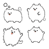 動くポメラニアン絵文字