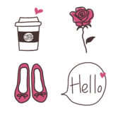 シンプルな大人可愛い❤︎使える絵文字