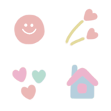 シンプル×オシャレなパステル絵文字