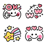 まいにち♡かおもじ カラフルmix