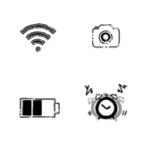 モノクロ 小さめアイコン！！