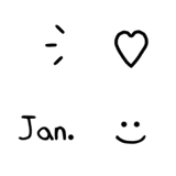 QxQ 手書きアルファベット 黒 ローマ字 3