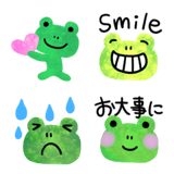 挨拶から喜怒哀楽まで♥️カエル絵文字