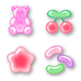 ぷっくり♡グミキャンディな絵文字