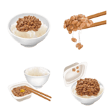 納豆 です ご飯 大粒