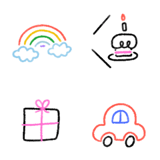 大人可愛い 手書き ♥ 絵文字 動く 人気