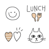 大人シンプル絵文字☆