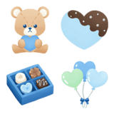 ホワイトデー・かわいい！フチなし絵文字