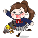 大げさ女子高校生・ゆうこ