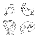 オトナ女子のアイコン風絵文字♡♡♡