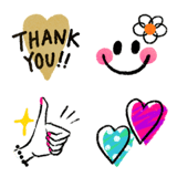 大人女子の『カラフルPOP♡』絵文字♪