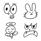 手書きの色んな絵文字