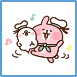 カナヘイのピスケ＆うさぎ夏休みスタンプ