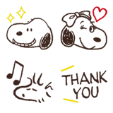 スヌーピー シンプル絵文字