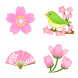 桜色♡和風✿春絵文字