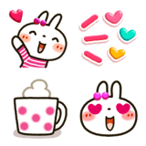 白うさぎさん 絵文字