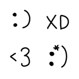 海外の顔文字＠絵文字