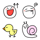 シンプルで可愛い！手書きの絵文字♪