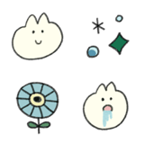 ゆるい＊ほわほわ白にゃんこ