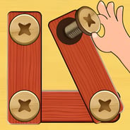 Wood Nuts & Bolts Puzzle