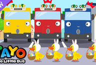 Lima Bebek Kecil l Belajar Warna Bahasa Indonesia🌈 | Lagu Anak-anak | Tayo Bus Kecil