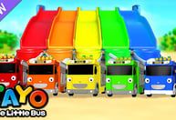 Perosotan Pelangi 🌈 | Bermain Cat Air | Belajar Warna dalam Bahasa Inggris | Tayo Indonesia