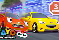 Wild Car Races Compilation | Racing Cars Cartoon for Kids | Tayo the Little Bus
