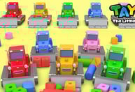 Belajar Warna dengan Bulldozer | Warna untuk Anak | Lagu Blok Warna | Tayo Bus Kecil