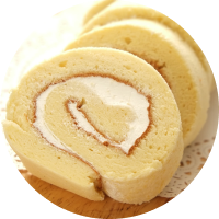 Wクリームのふんわりビスキュイロール / お菓子のレシピ